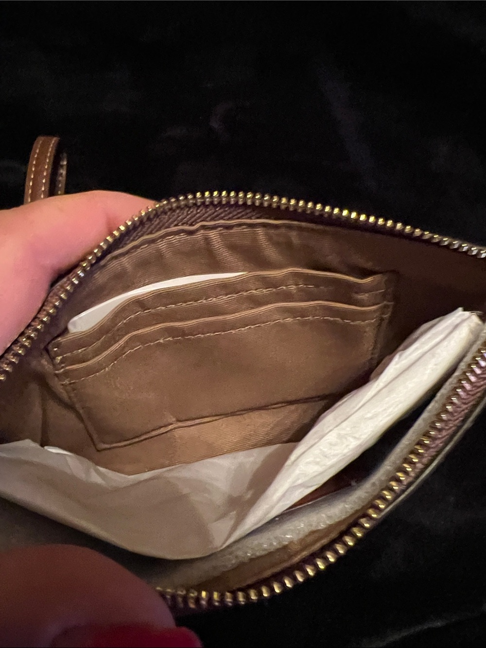 Coach Pumpkin Motif Wristlet — Brown & Orange - Picture 5 of 6